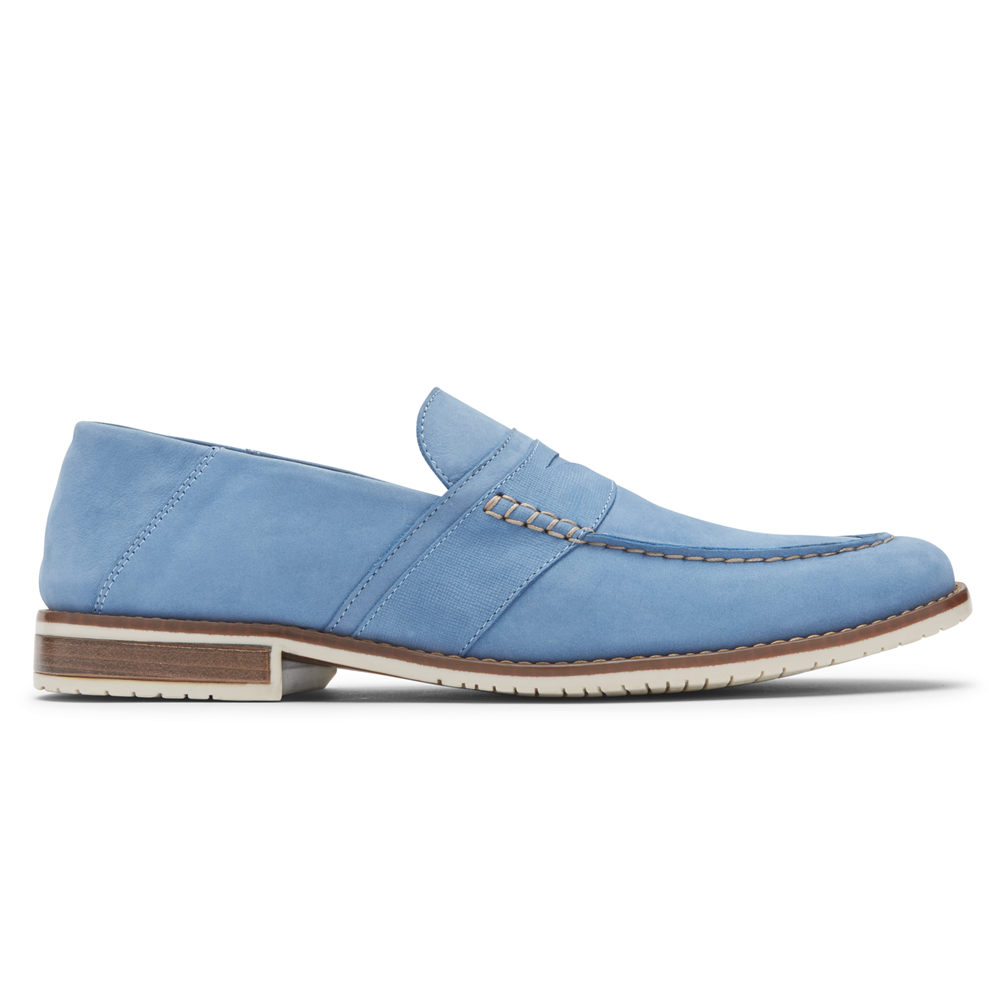 Rockport Mens Loafers Blue - Style Purpose 3 Penny - UK 369-TJEIZQ